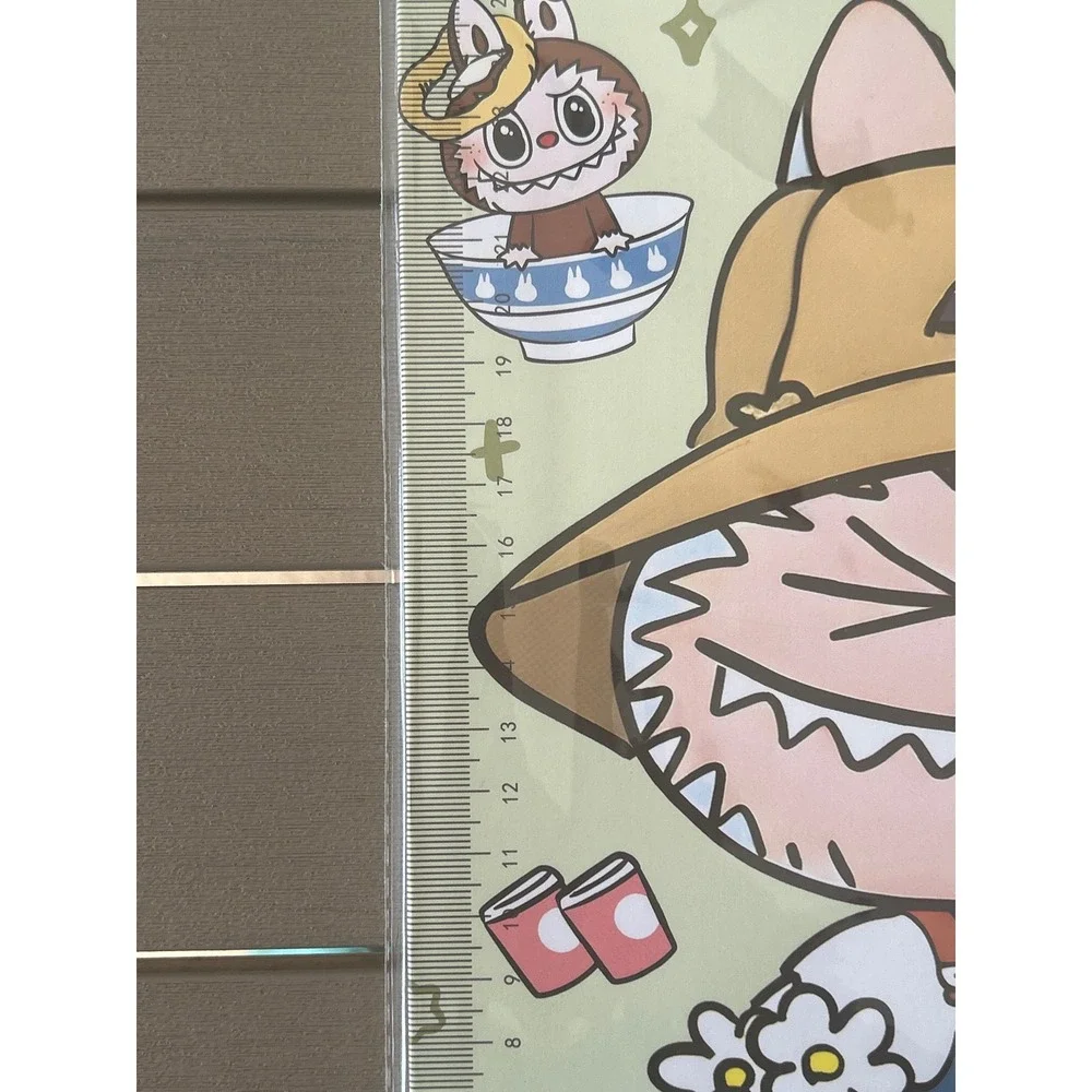 LABUBU Clipboard Ruler Cute Cartoon‎ Character Design